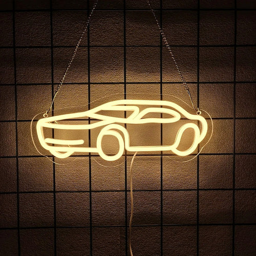 Neon LED samochodowy - żółty